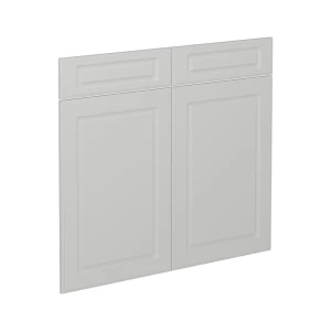Køkkenfront R-Line Hvid landhus 79.2 x 70.8 cm møbelfront til underskab med skuffer Vicco
