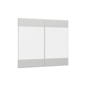 Køkkenfront R-Line Hvid landhus 79.2 x 59 cm møbelfront til vægskab med glas Vicco