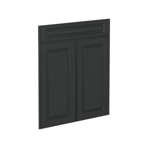 Køkkenfront R-Line Antracit landhus 59.6 x 70.8 cm møbelfront til underskab med skuffer Vicco