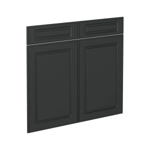 Køkkenfront R-Line Antracit landhus 79.2 x 70.8 cm møbelfront til underskab med skuffer Vicco