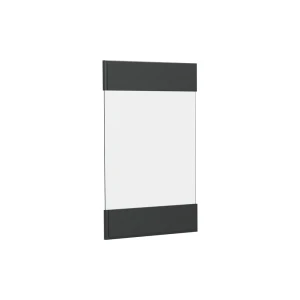 Køkkenfront R-Line Antracit landhus 39.6 x 59 cm møbelfront til vægskab med glas Vicco