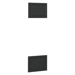Küchenfront R-Line Anthrazit Landhaus 59.6 x 76.6 cm Möbelfront für den Mikrowellenumbauschrank Vicco