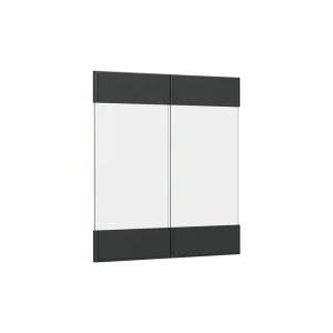 Køkkenfront R-Line Antracit landhus 59.2 x 59 cm møbelfront til vægskab med glas Vicco