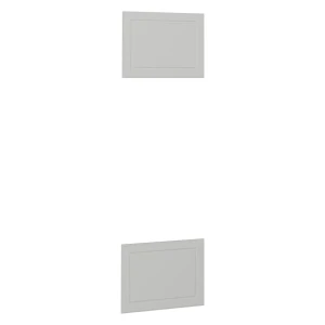 Façade de cuisine R-Line Blanc campagne 59.6x76.6cm façade de meuble pour meuble d’encastrement micro-ondes Vicco
