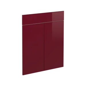 Køkkenfront R-Line Rød højglans 59.6 x 70.8 cm møbelfront til underskab med skuffer Vicco