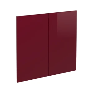 Küchenfront R-Line Rot Hochglanz 79.2 x 71.3 cm Möbelfront für den Spülenunterschrank Vicco