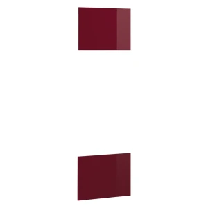 Køkkenfront R-Line Rød højglans 59.6 x 76.6 cm møbelfront til mikrobølgeovnsskabsindbygning Vicco