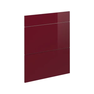 Køkkenfront R-Line Rød højglans 59.6 x 70.4 cm møbelfront til underskab med skuffer Vicco