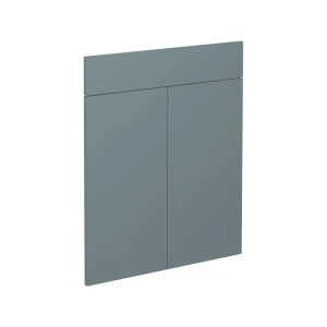 Küchenfront R-Line Blau-Grau 59.6 x 70.8 cm Möbelfront für den Schubunterschrank Vicco