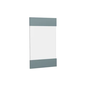 Façade de cuisine R-Line Bleu-gris 39.6x59cm façade de meuble pour meuble mural vitré Vicco