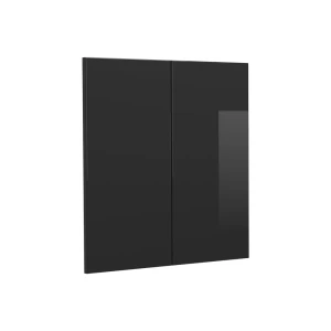 Façade de cuisine R-Line Noir Haute brillance 59.2x59cm façade de meuble pour meuble mural Vicco