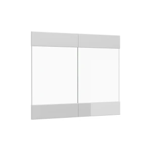 Køkkenfront R-Line Hvid højglans 79.2 x 59 cm møbelfront til vægskab med glas Vicco