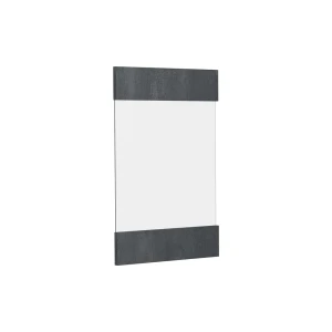 Køkkenfront R-Line Sort beton 39.6 x 59 cm møbelfront til vægskab med glas Vicco