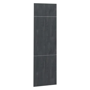 Front kuchenny R-Line Czarny beton 59.6 x 196 cm front meblowy do szafki pod zabudowę lodówki Vicco