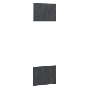 Køkkenfront R-Line Sort beton 59.6 x 76.6 cm møbelfront til mikrobølgeovnsskabsindbygning Vicco