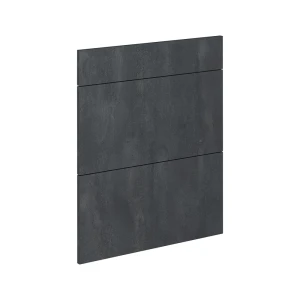 Frente de cocina R-Line Hormigón negro 59.6 x 70.4 cm frente de mueble para mueble bajo con cajones Vicco