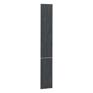 Küchenfront R-Line Schwarz Beton 29.6 x 196 cm Möbelfront für den Apothekerhochschrank Vicco