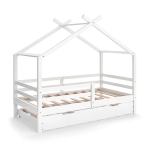 Cama de casa Luni Branco 160 x 80 cm com cama de hóspedes extraível Vitalispa