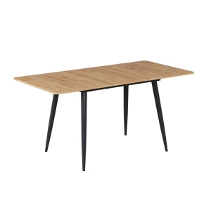 Dining table Beaver Goldkraft oak/Black 120-160 x 80 cm Extendable Vicco