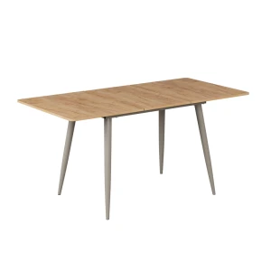 Dining table Beaver Goldkraft oak/Greige 120-160 x 80 cm Extendable Vicco