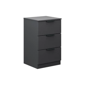 Yöpöytä Fino Musta 37.6x61.8 cm 3 laatikkoa Vicco