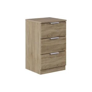 Nachttisch Fino Sonoma 37.6 x 61.8 cm mit 3 Schubladen Vicco