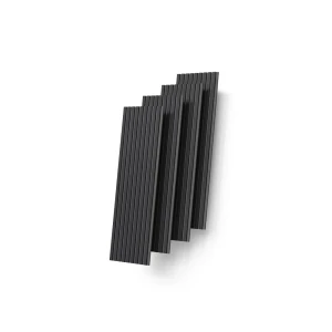 Wandpaneele Grivola Schwarz 4 Stück livinity®