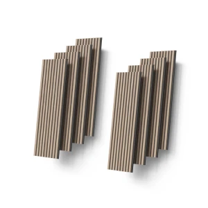 Wandpaneele Grivola Braun 8 Stück livinity®