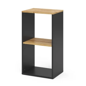 Boghylde Tomy Antracit/gylden eg 40 x 74 cm med 2 åbne rum Vicco