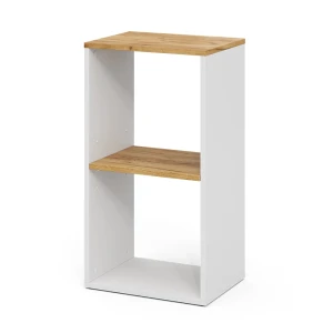 Boghylde Tomy Hvid/gylden eg 40 x 74 cm med 2 åbne rum Vicco