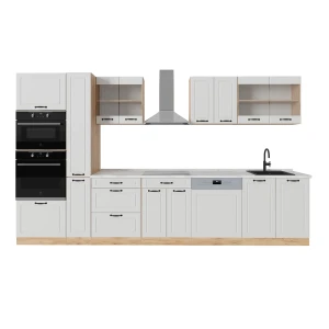 Keittokomero R-Line Valkoinen maalaistalo/kultainen tammi 350 cm , AP Marble Vicco