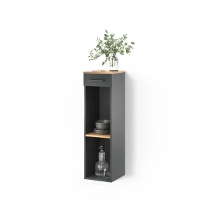 Weinregal Regusa Goldkraft Eiche/Anthrazit 30 x 106 cm livinity®