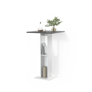 Bartisch Regusa Weiß/Anthrazit 65 x 65 cm livinity®
