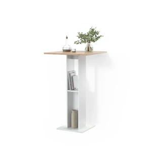 Bartisch Regusa Weiß/Sonoma 65 x 65 cm livinity®