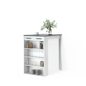 Bartisch Regusa Weiß/Anthrazit 67 x 100 cm livinity®