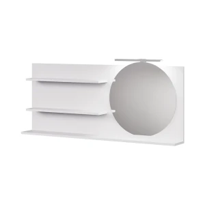 Spejlhylde Avena Hvid 120 x 50 cm med 3 åbne rum Vicco