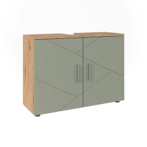 Vaskeskab Irma Salviegrøn 80 x 59 cm med 2 døre Vicco