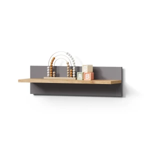 Wandregal Mailo Grau/Artisan 70 x 20 cm livinity®