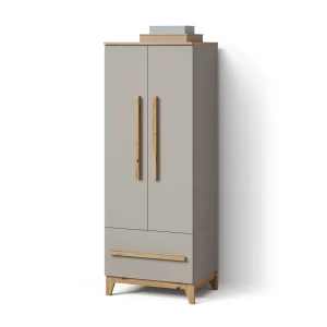 Kinderkleiderschrank Mailo Cashmere/Artisan 70 x 186.8 cm mit Sitzbank livinity®