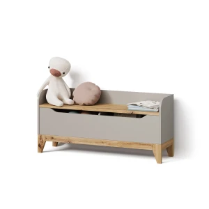 Spielzeugtruhe Malia Cashmere/Artisan 107.2 x 50 cm mit Sitzbank livinity®