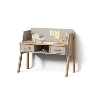 Schreibtisch Mailo Grau/Artisan 97 x 80 cm livinity®