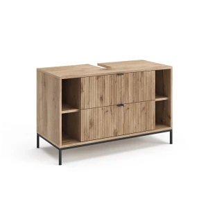 Underskab til badeværelse Eliza Viking Eg 100 x 63 cm Med 2 udtræksskuffer Vicco