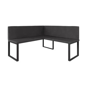 Spisestue-hjørnebænk Ravon Antracit 150 x 150 cm Vicco