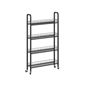 Mobil piedestal Rolivo Sort 58 x 15 cm med 4 rum Vicco