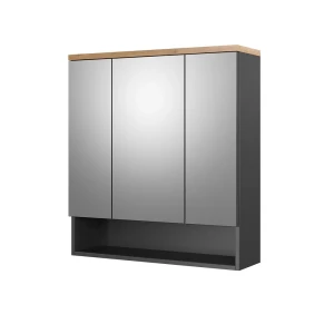 Badeværelsesskab med spejl Eden Antracit 70 x 77.5 cm Vicco