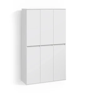Kleiderschrank Garda Weiß mit 6 Türen livinity®