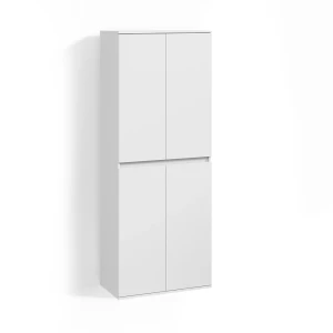 Kleiderschrank Garda Weiß mit 4 Türen livinity®