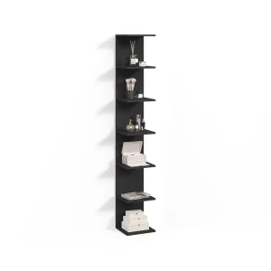 Wandregal Vesuvio Schwarz 30 x 190 cm livinity®