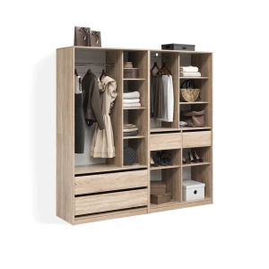 Kleiderschrank Trento Sonoma 2er Set livinity®