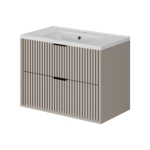 Conjunto de móveis de banheiro Ruford Caxemira 80x57 cm com lavatório Vicco